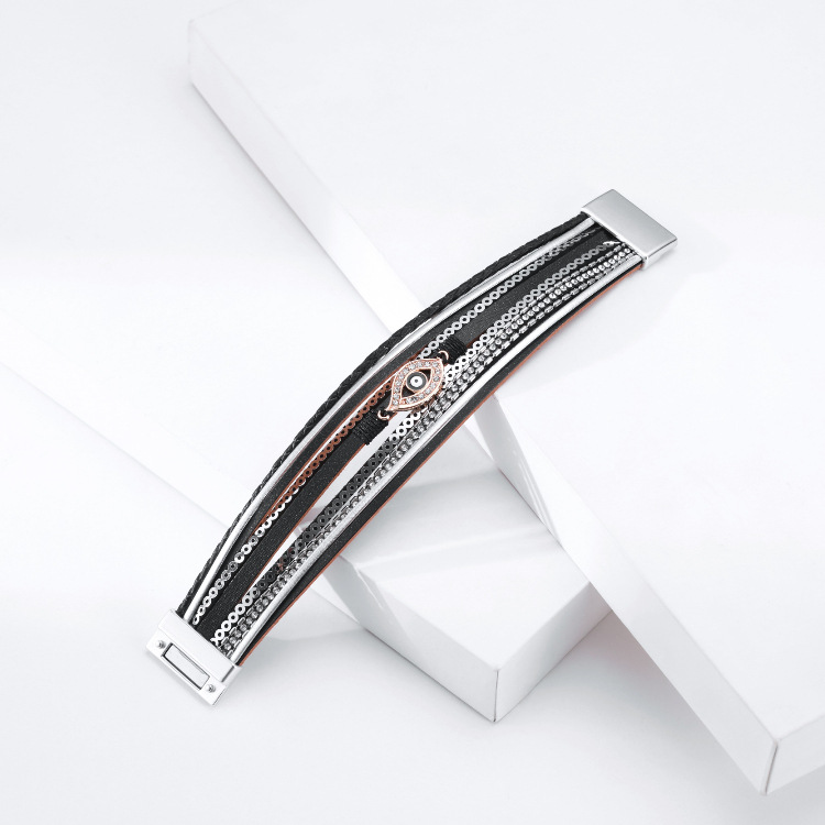 wholesale jewelry wide-brimmed eye shape bracelet Nihaojewelry