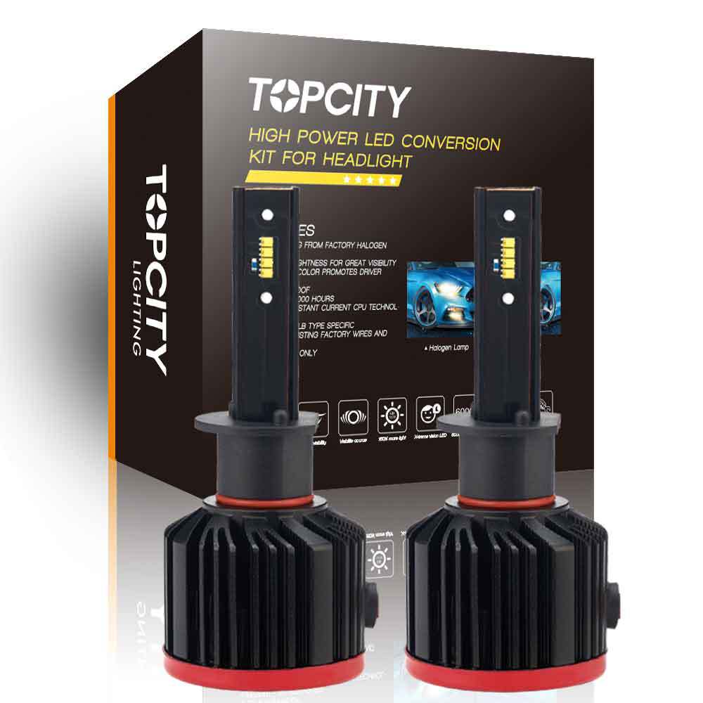 TOPCITY G12 H1 80W Headlamps LED Car lights Fog lamp Non destructive refit