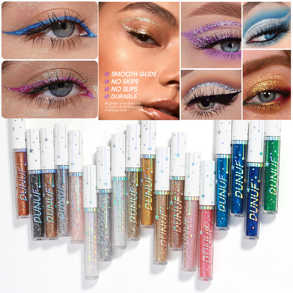 Check out DUNuf 18-color Gold Onion Powder eyeliner Liquid! Link Disclaimer - For Foreign trade only undefined