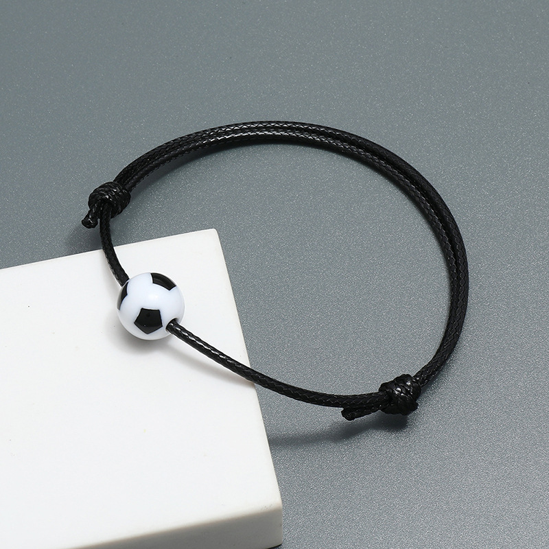 wholesale jewelry football woven rope bracelet nihaojewelry