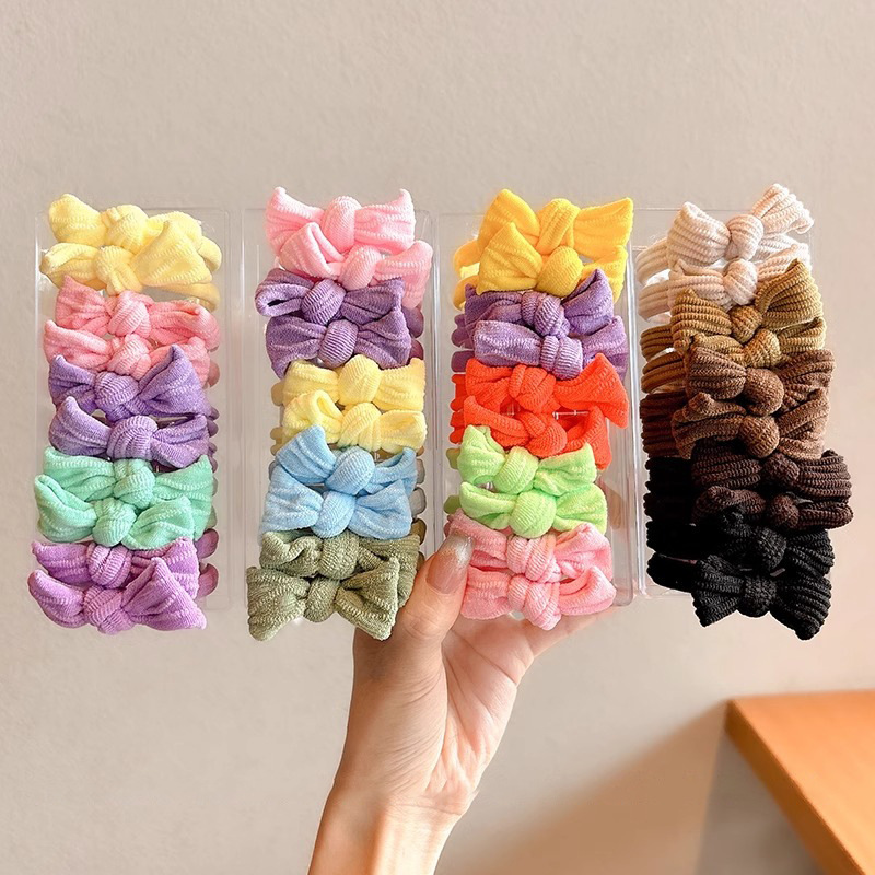 Color otoño y invierno oso anillo de cabello simple de alta calidad cuerdas de cabello de alta elasticidad no es fácil romper cabello grueso adornos de cabello