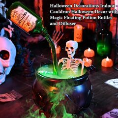 万圣节日礼品火焰巫婆桶Halloween Decorations Indoor
