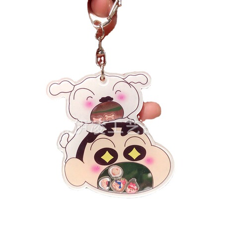 Newborn and Shrek Swing Toys Keychain Acrylic Decorative Accessories
