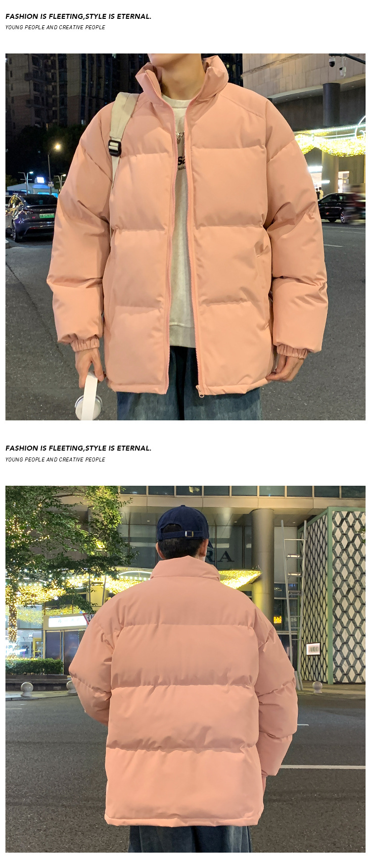 Men's Winter Down Jacket Warm Thickened Padded Coat For Cold Days_voghion.com