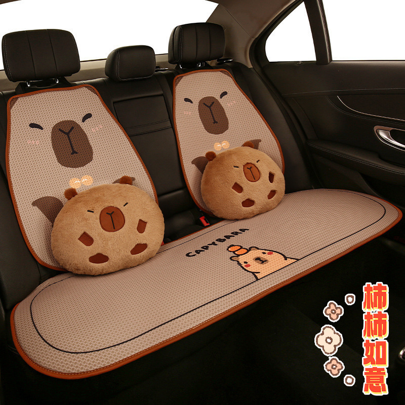 汽车坐垫卡通可爱女士小车车内座垫四季通用车垫座椅套座套夏季