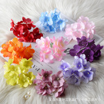 仿真花DIY绣球花头花片花瓣婚庆家居装饰花绢布人造假花拍摄道具