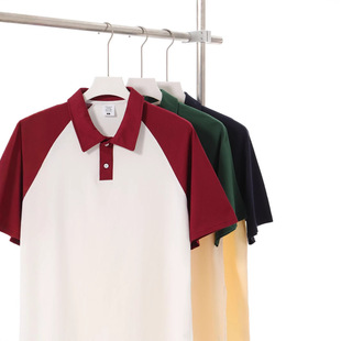 Sports Meeting Heavy Polo Lapel Class Uniform Suit Pure Cotton Short-Sleeved T-Shirt DIY Work Clothes Team Building Cultural Shirt