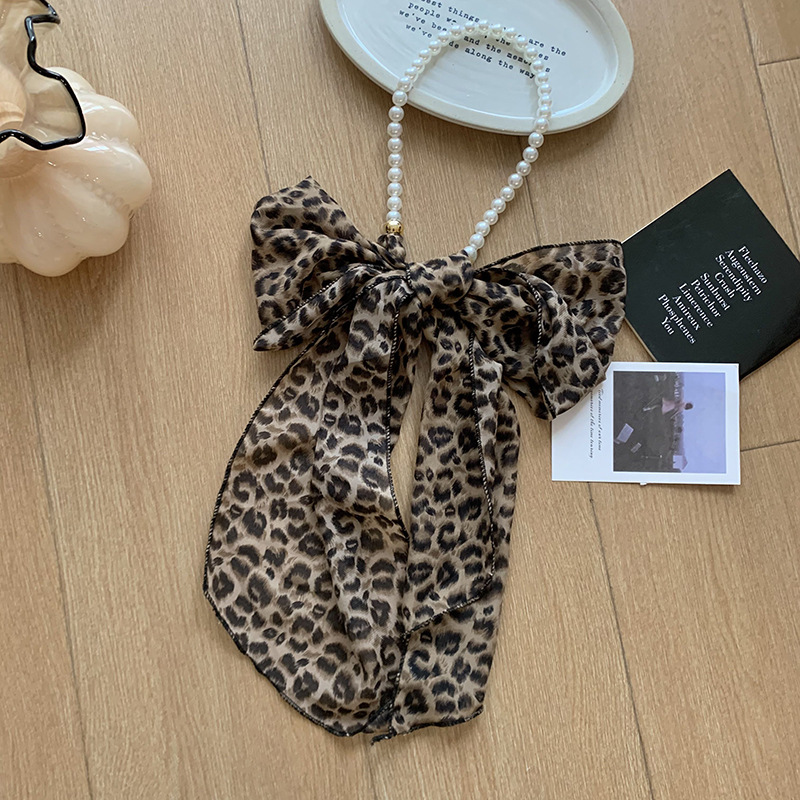 Collar de perlas Nuevo cinturón de moda multiusos Bufanda de seda Tiras largas Tiras de alta calidad Turbante para el cabello Cinturón de lunares para el cabello Accesorios para el cabello