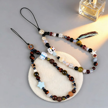 景德镇森系陶瓷猫咪手机链卡通手工编绳包挂手链文艺景区摆摊货源