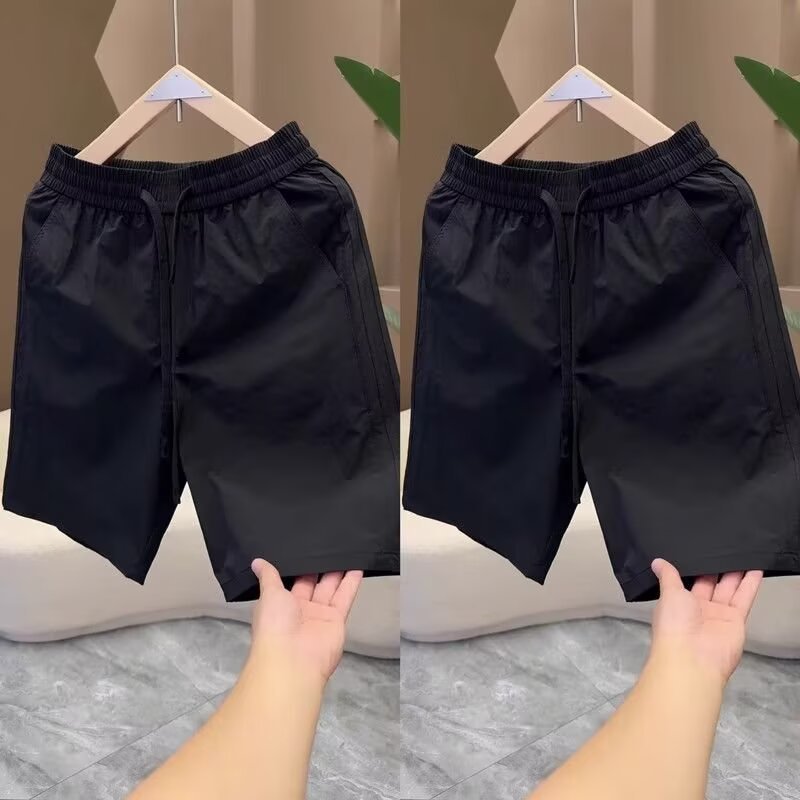 Pantalones cortos transpirables de verano de alta calidad, moda masculina, juveniles, pantalones casuales sueltos.