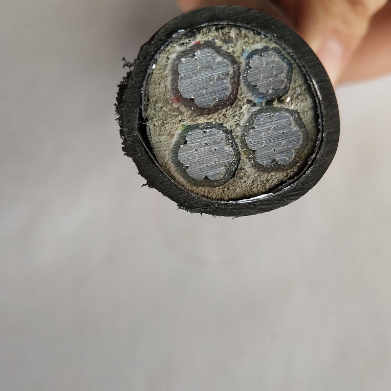 低压铝芯电缆厂家YJLV 3*35+1*16平方架空4芯电缆线 户外三相铝线