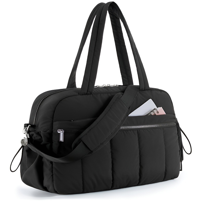 New Women's Nylon Tote Bag Large Capacity Travel Bag Portable Handbag Gym Bag Fashion Hand-Carry Bag - Thumbnail 5