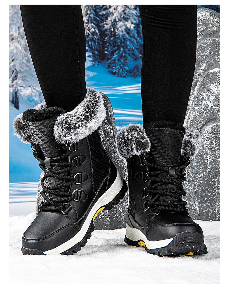 New Boots, Thickened Cotton Shoes, Women's Autumn And Winter New Style, Women's Snow Boots, Warm And Plush_vogvips.com