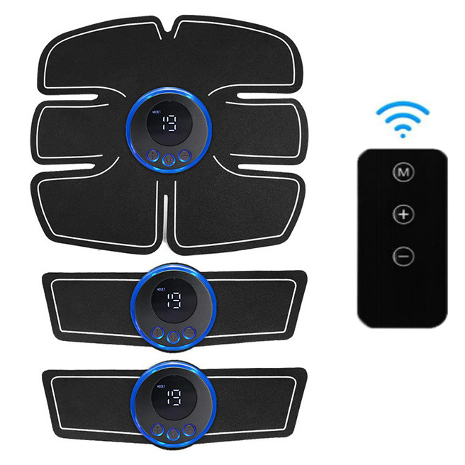 디지털 디스플레이 6 복부 3종 세트(리모컨 포함)