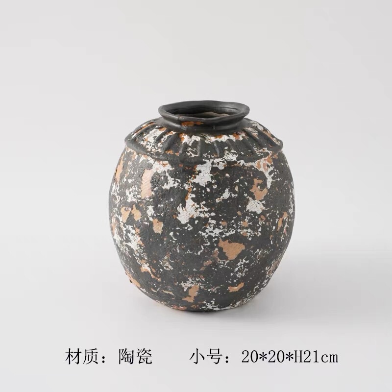 寂風手作り美ラード風陶磁器花瓶芸術サンプルプレート間民宿茶室花器異形アクセサリー置物|undefined