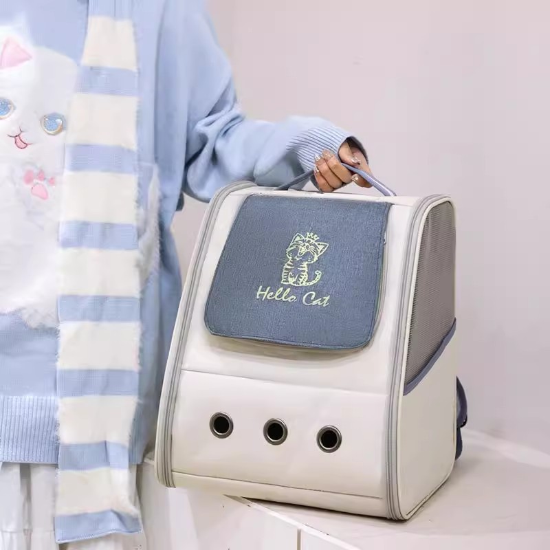 Bolsas para gatos, hombros transpirables en todas las estaciones, viajes convenientes, engrosamiento de gatos, aumento de mascotas, fáciles de llevar, bolsas para gatos