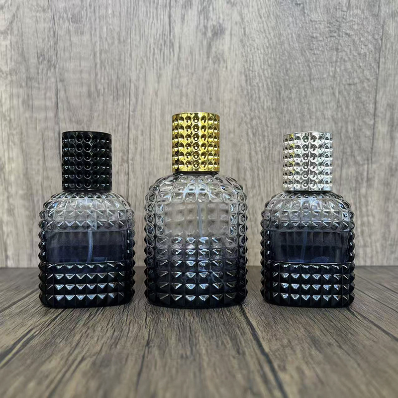 スポット B147-30ml-50ml パイナップル型ネジ口ガラス香水瓶化粧品包装便利なスプレー空ボトル|undefined
