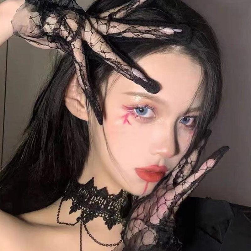 【T27】블랙 레이스 장갑