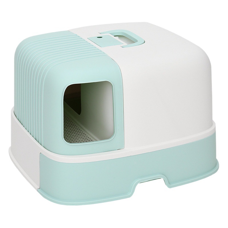 Canal largo de gato con cajón caja de arena para gatos corredor de mascotas inodoro semicerrado completo desodorante para gatos orinal grande