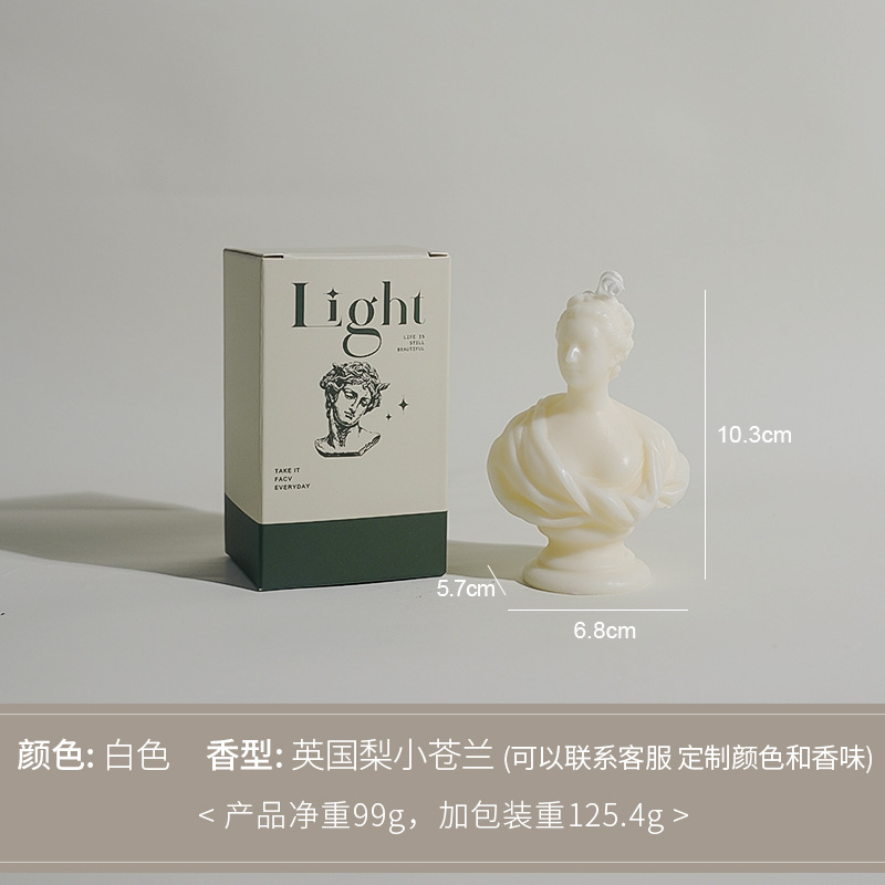 David modelado personajes perfumes decoración adornos hechos a mano atmósfera sensación vela vela vela de banano transfronteriza vela personalizada