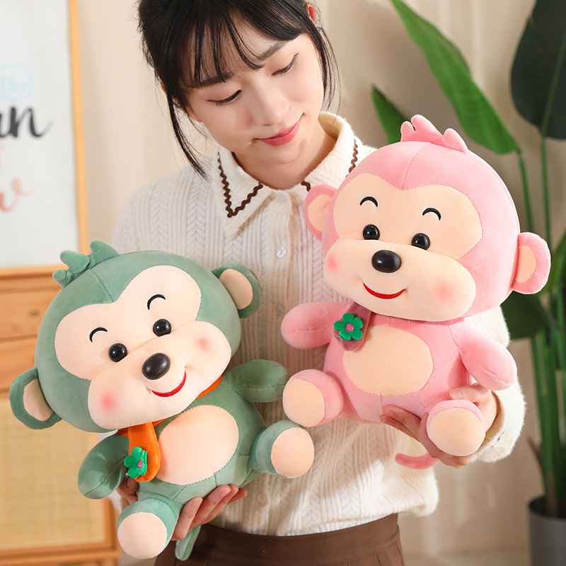 Monos muñecos bufandas monos juguetes de peluche muñecas para niños muñecas de compañía de regalos de exhibición muñecas de animales al por mayor