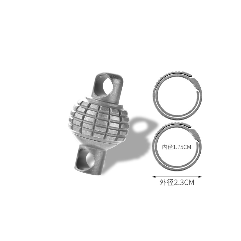 Llavero multifuncional portátil de aleación de titanio, de gran venta del fabricante, con cierre de anillo giratorio de liberación rápida para coche, con alta capacidad de carga.