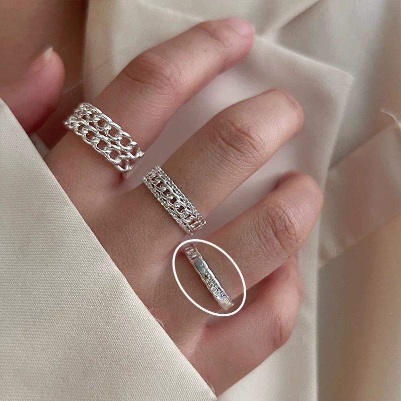 Adjustable Ring, 925 Silver Sample, Universal Fit, Light Luxury Style