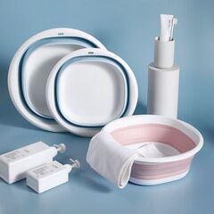 家の収納の折り畳みのたらいは吊り下げて洗面器の家庭の赤ちゃんの洗濯のたらいを厚くすることができます。