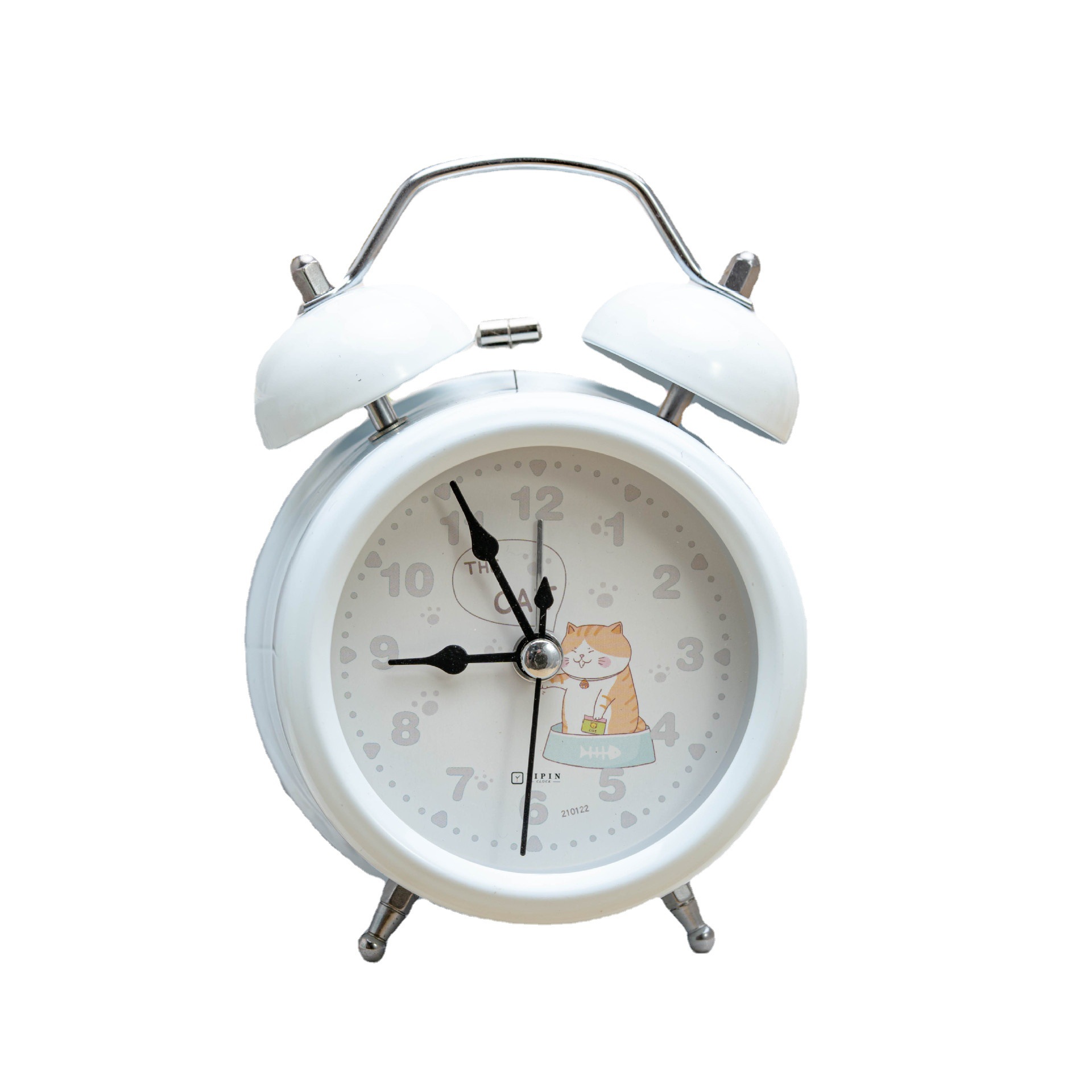 Suministro directo de fábrica reloj de moda de 3 pulgadas reloj de alarma inteligente para el hogar del estudiante de noche escritorio decoración de metal pequeño reloj de alarma