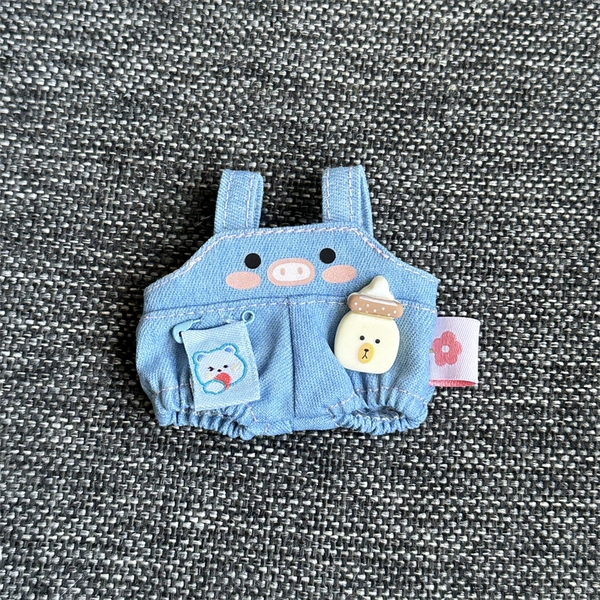 Feeding bottle, denim overall