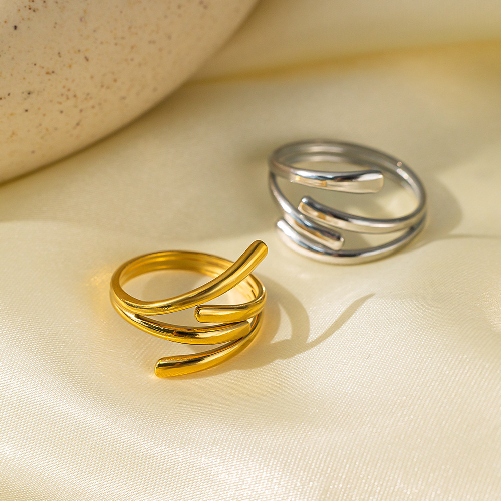 6g Weight PVD Coated Gold Plating Process 18K Gold Plated Plating Material Open Rings Classification 1 Piece Quantity Casual, Daily, Shopping Occasion 304 Stainless Steel Material Heart Shape, Flower, Bow Knot Pattern All Seasons Season Women's Gender Vintage Style, French Style Style Plating Craft Wholesale Jewelry Vintage Style French Style Heart Shape Flower Bow Knot Titanium Steel 18K Gold Plated Plating Open Rings 12