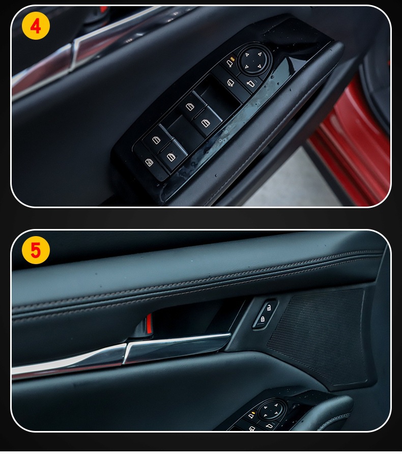20-25 Mazda Axela Screen Film Interior Modification Transparent Tpu Special Handle High-Definition Film-Tpu
