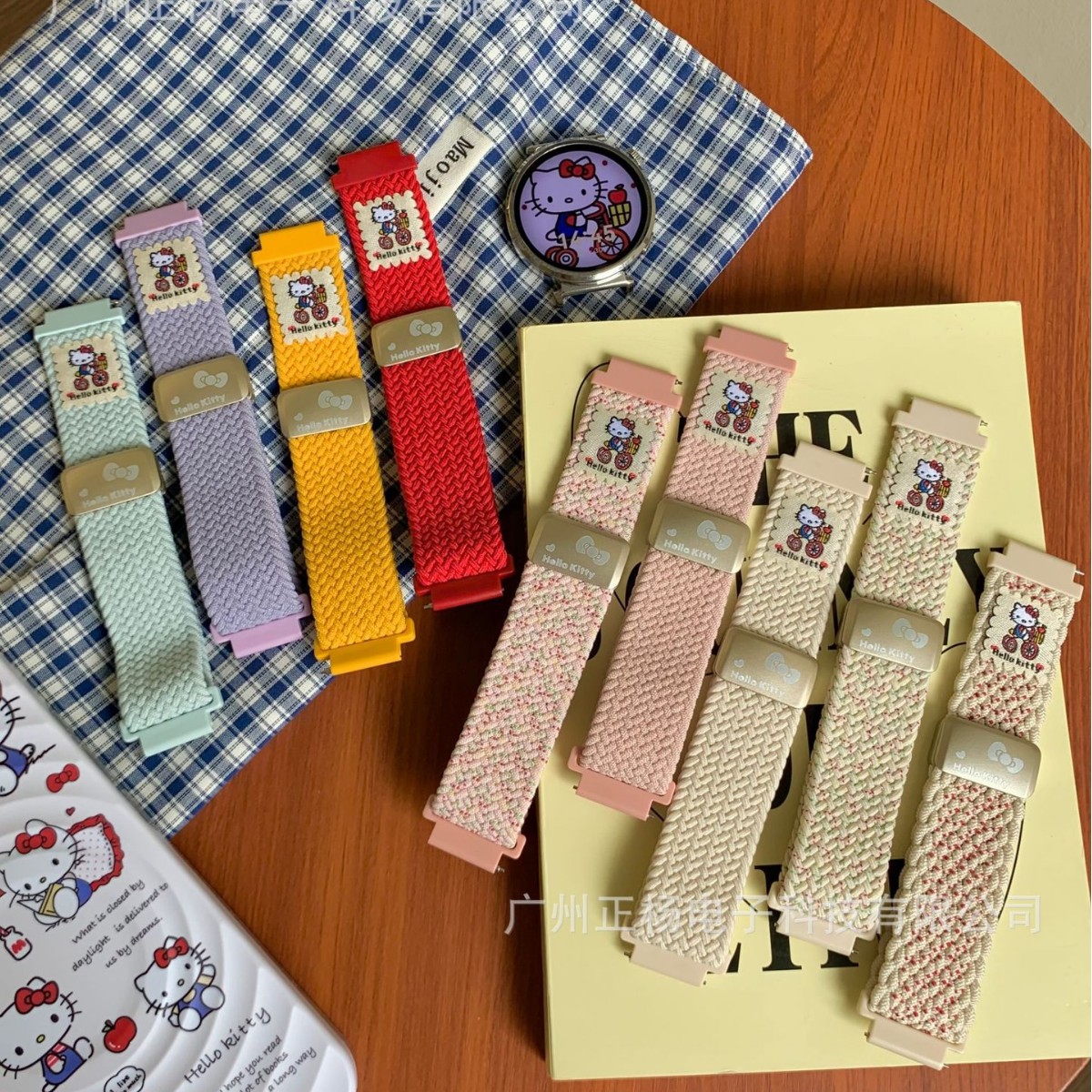 New Cute Kt Cycling Nylon Suitable for Huawei Gt5/4 Watch Strap Watch4Pro Woven Watch Strap Factory Now