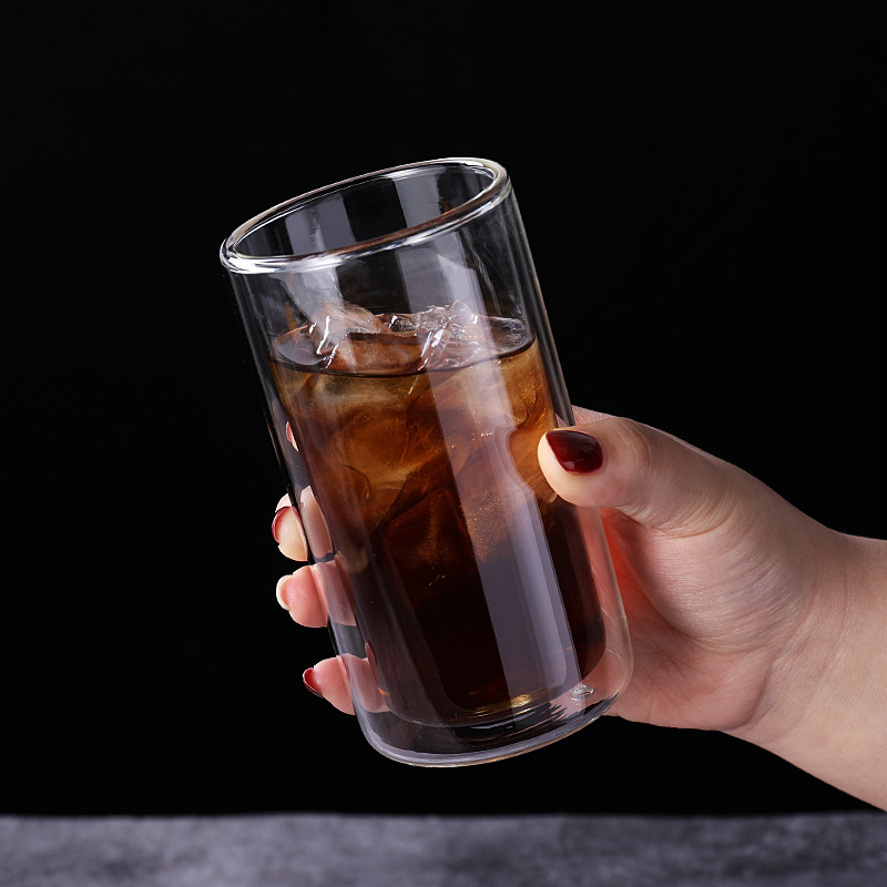 De doble capa de vidrio espesado aislado transparente taza de té Hogar personalizado taza de jugo taza de agua taza de leche fabricante