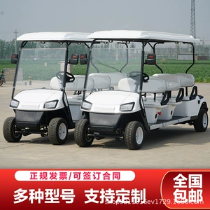Cross-border golf cart, campus scenic sightseeing vehicle, real estate viewing and reception vehicle, 4-8 seat electric sightseeing car