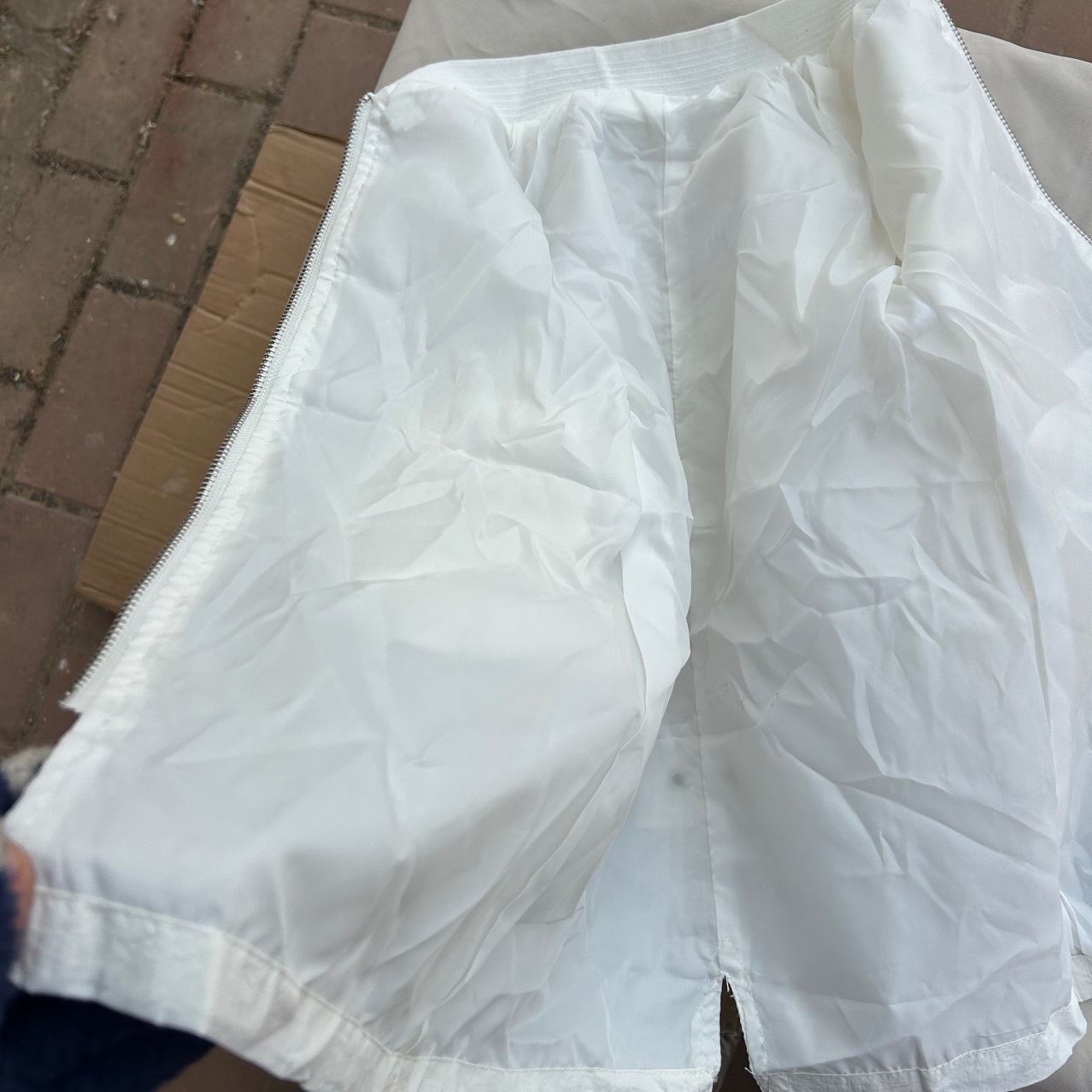 Abrigo blanco para niñas pequeñas y medianas 25 rompevientos para niños de primavera y otoño