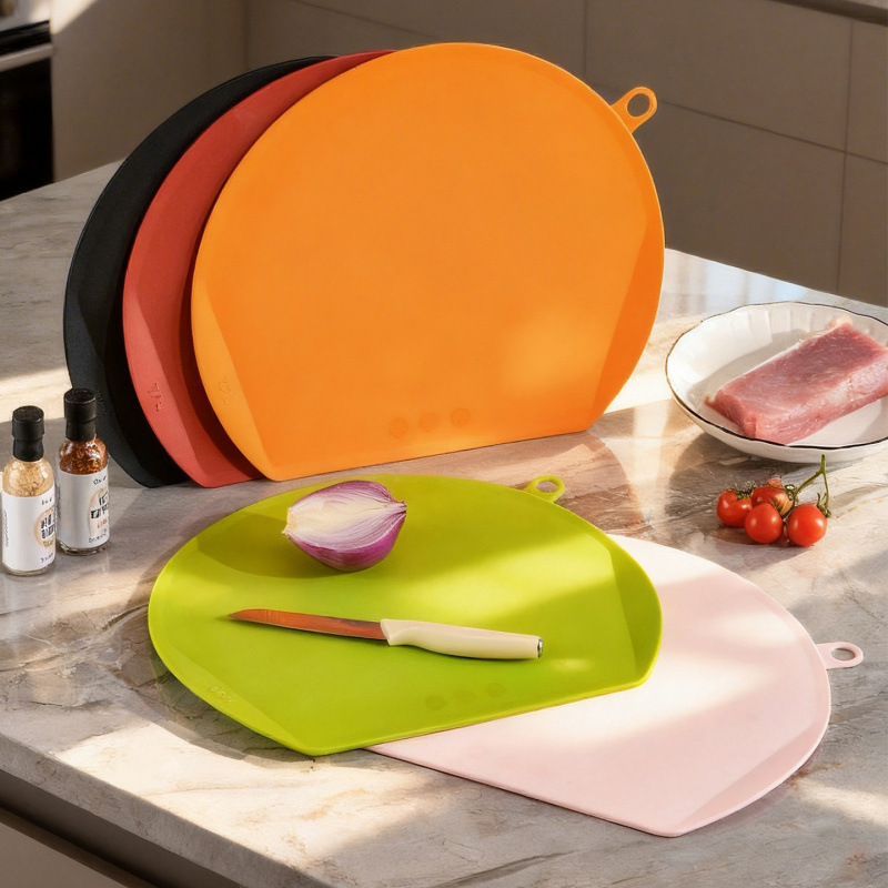 Cross-Border Antibacterial and Mildew-Proof Large Semi-Circular Double-Sided Cutting Board Kitchen Chopping Board Baby Cutting Board Plastic Cutting Board