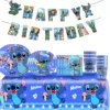 09 Stitch Set [[Flag+Tablecloth+Paper Cup+Paper Plate+Paper Bag]