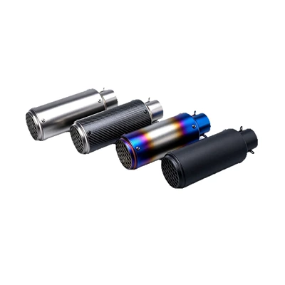 straight-through carbon fiber design, compatible Motorcycle exhaust pipe