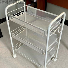 床置き型鉄製キッチン収納ラックバスルーム多層可動トロリー収納ラック多機能収納棚