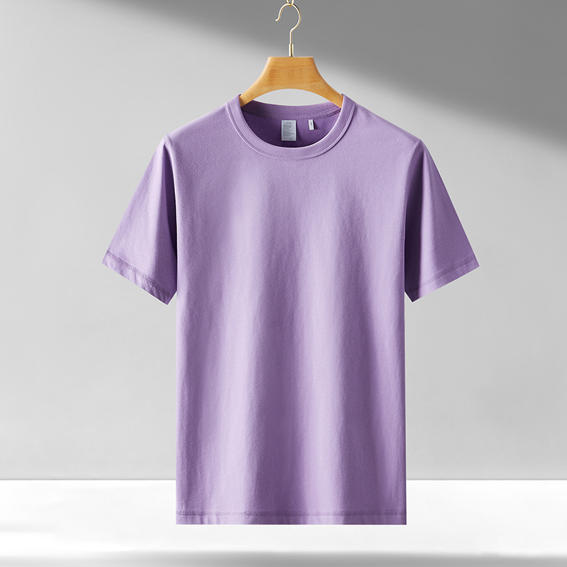 300gコットンTシャツ、白、半袖、丸首、秋冬、メンズ、トップス、ベースレイヤー、純綿、トレンドブランド、日本風、レトロ