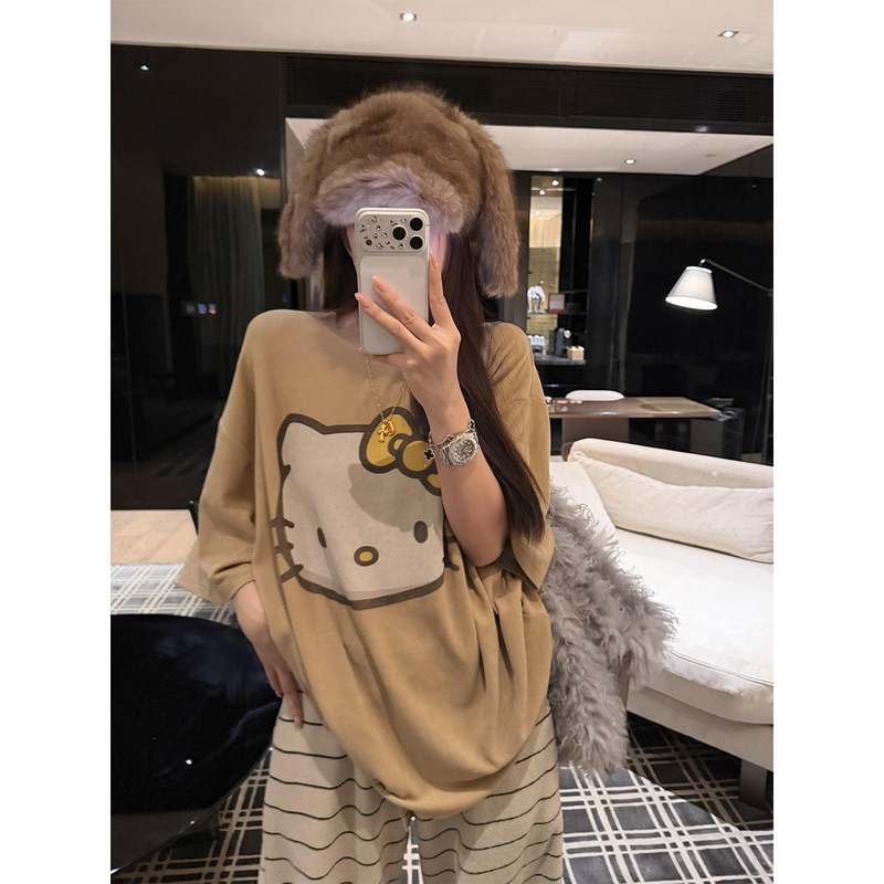 Korean Style Internet Celebrity Cute Girl Cartoon Print Warm Thermal Velvet Pajamas Women's Autumn and Winter Plus Size Loungewear Set Autumn