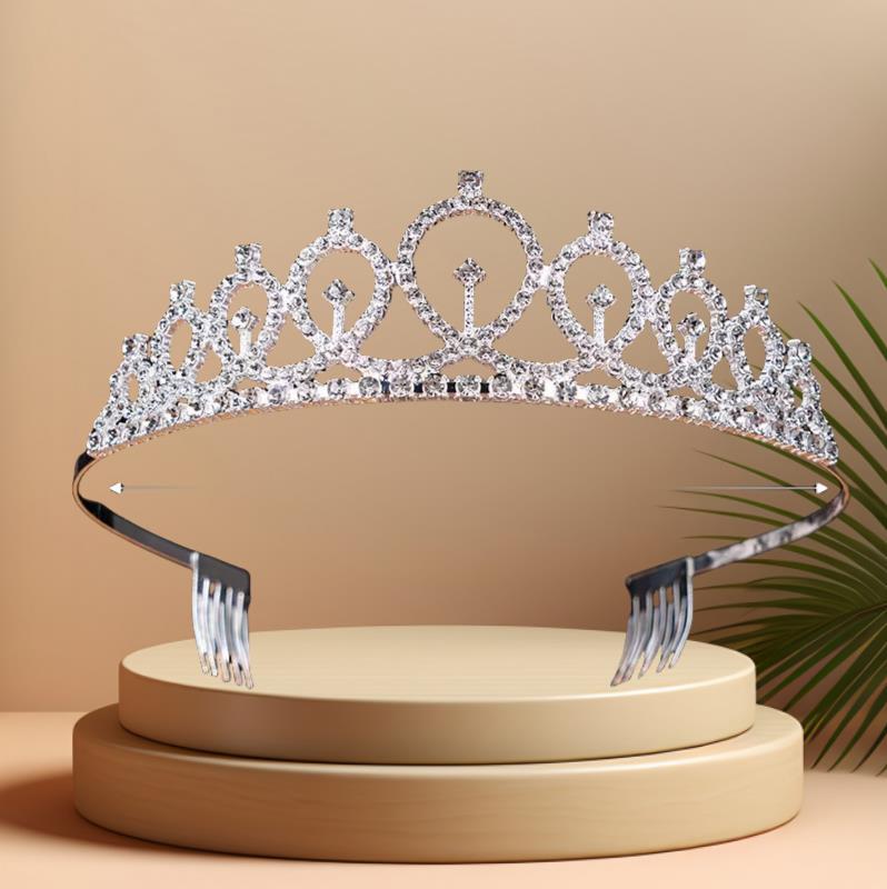 Fábrica directa transfronteriza corona de cabeza de cumpleaños torta de decoración ramo de flores decoración de novia corona de cabeza reina vestido de cumpleaños