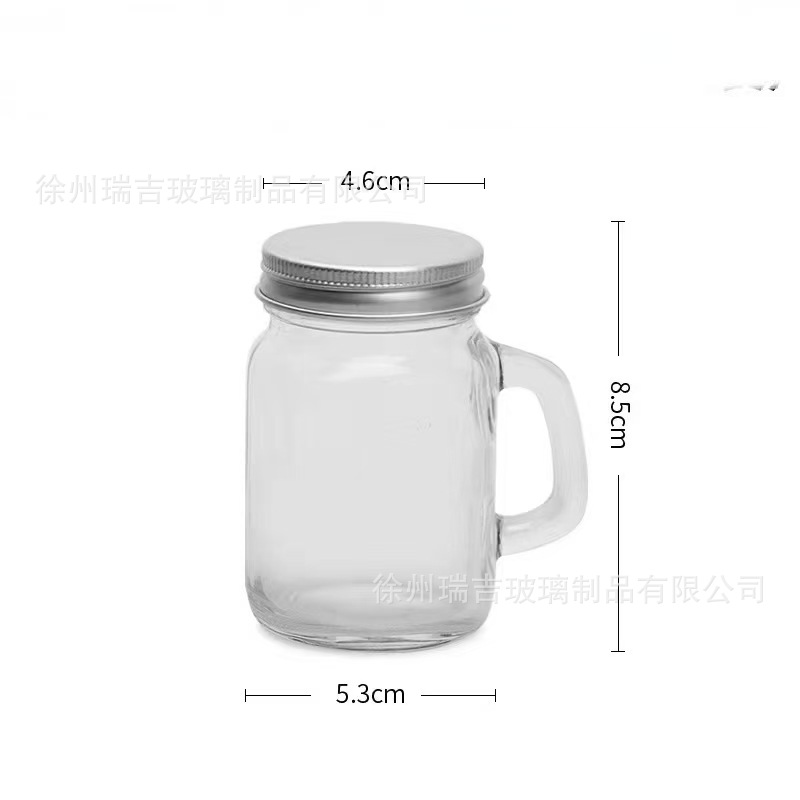 Tarro sellado de vidrio Amazon transfronterizo al por mayor mini botella de vidrio botella de concentrado de café botella de mermelada spot al por mayor