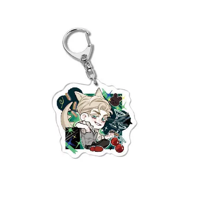 Two-dimensional peripheral acrylic keychain Korean comic code Anastasia pendant gift wholesale