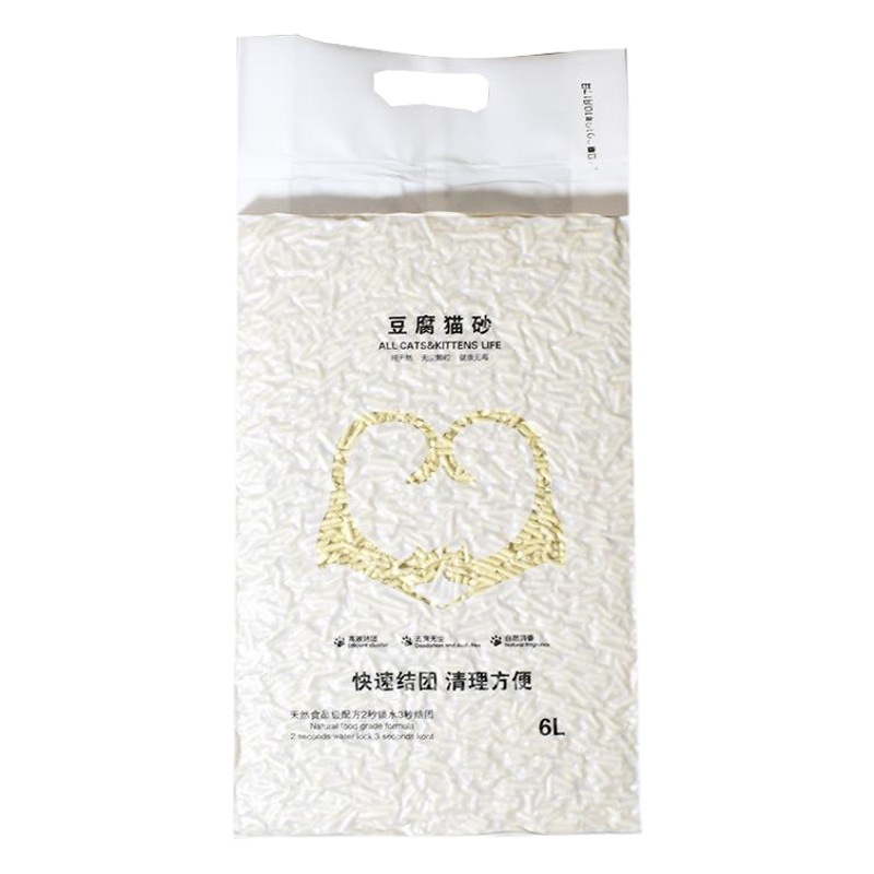 Tofu para mascotas arena para gatos desodorante para gatos té verde sabor original tofu arena vacío sin polvo segundo grupo arena para gatos entrega de fábrica