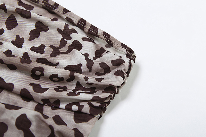 112g Weight Polyester Fabric Type Short Top Length Bandeau Tops Type Holiday Occasion Strapless Neckline Slim Fit Type Leopard Pattern Summer Season Women's Gender Backless Design Sexy, Streetwear Style Wholesale Women's Sexy Streetwear Leopard Backless Tank Tops 17