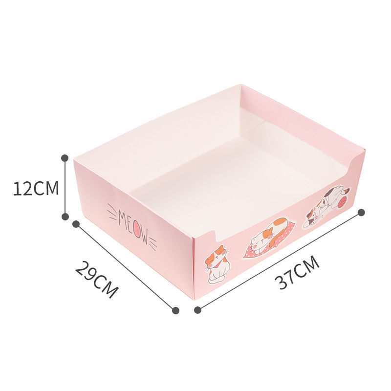 使い捨て猫トイレサイズ折りたたみ猫トイレポータブル屋外一時的な車の紙箱猫トイレ工場直販|undefined