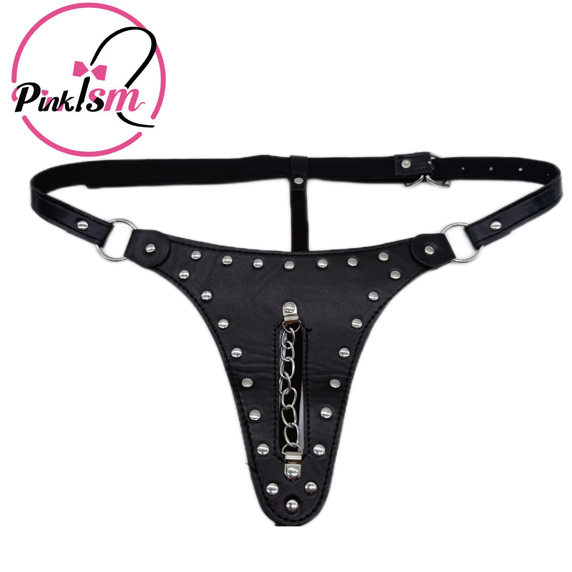 Inventario al por mayor SM sexy virginidad pantalones de sexo damas bondage cuero coqueteo pantalones de cuero lingerie pantalones de sexo Pinksm