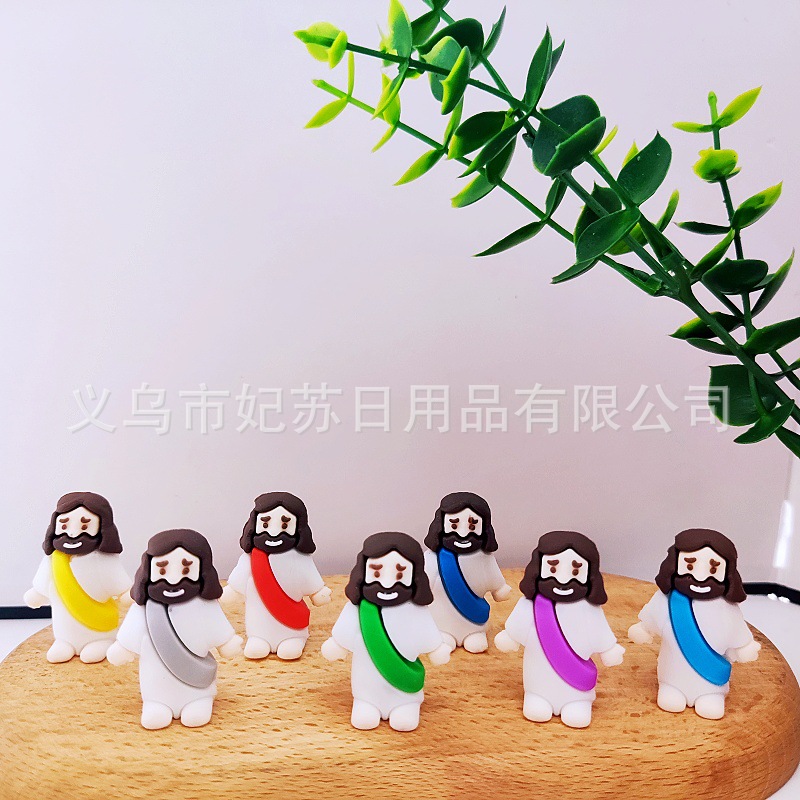 复活节新款装饰品Mini Jesus Figurine Easter Decorations礼物